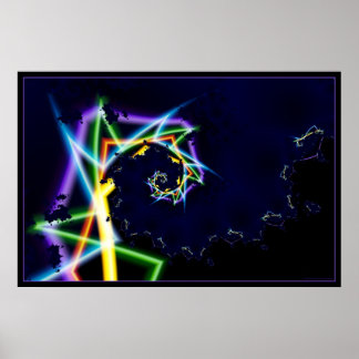 Affiche vitesse de distorsion néon 2