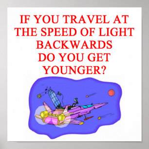 Affiche Vitesse lumineuse