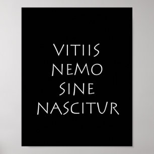 Affiche Vitiis nemo sine nascitur
