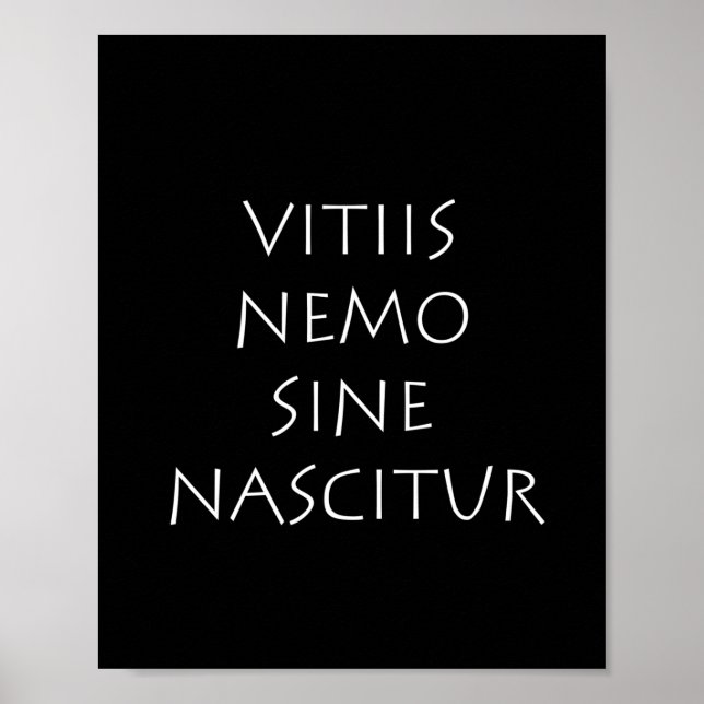 Affiche Vitiis nemo sine nascitur (Devant)