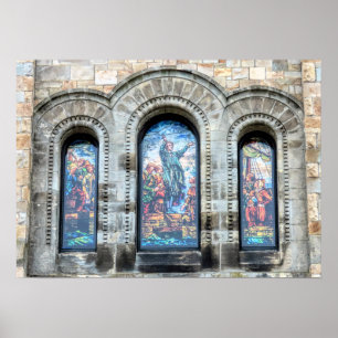Affiche Vitraux peintes Premier Paroisse Plymouth