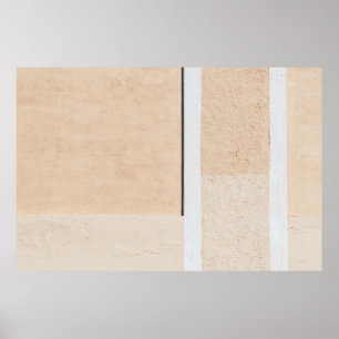 Affiche Vitre encadrée en bois blanc