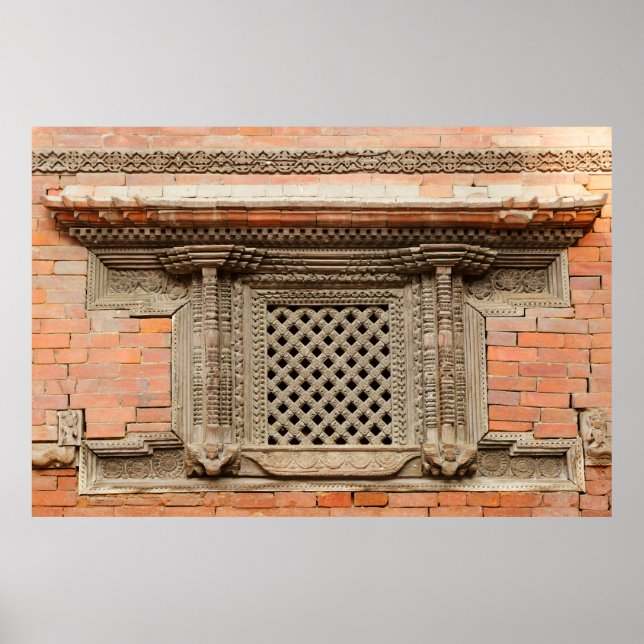 Affiche Vitrine ancienne dans la cour de Nasal Chowk de Ha (Devant)