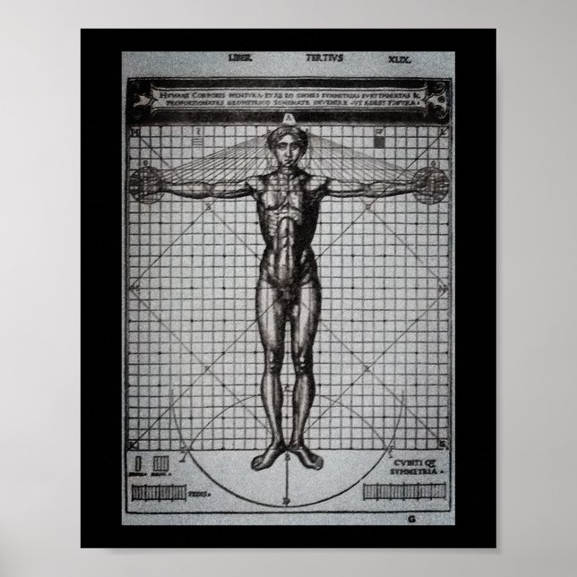Affiche Vitruvian Man (Vitruvius : De architectura) (Devant)