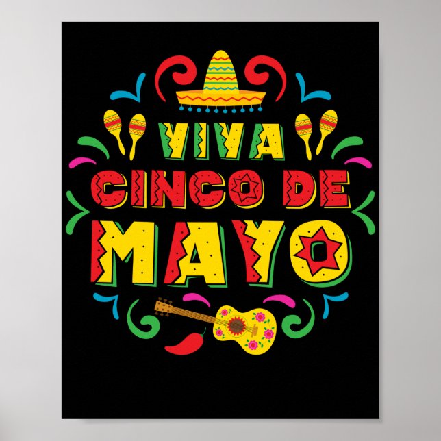 Affiche Viva Cinco De Mayo Cinco De Mayo (Devant)