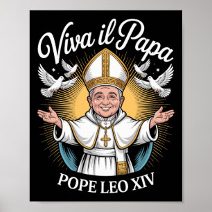 Affiche Viva Il Papa Pope Leo Xiv 1