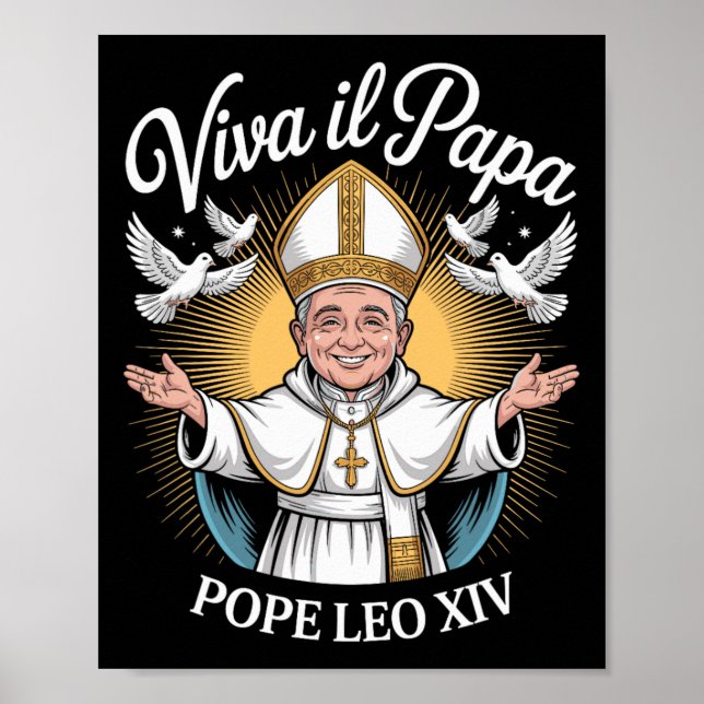 Affiche Viva Il Papa Pope Leo Xiv 1 (Devant)