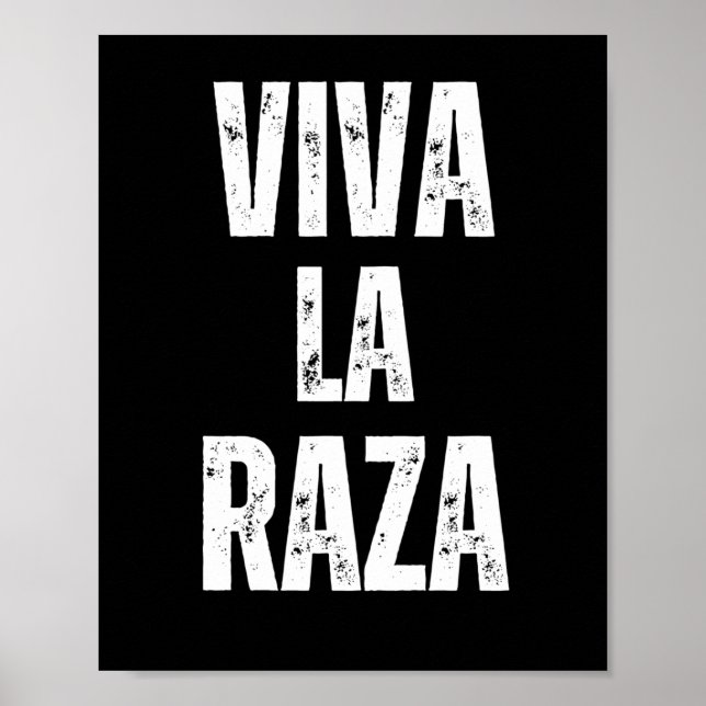 Affiche Viva La Raza Droits de l'Immigration Anti Trump 20 (Devant)