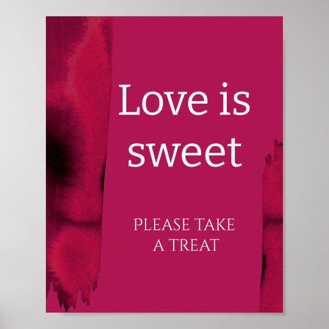 Affiche Viva Magenta Amour moderne est doux douche de mari (Devant)