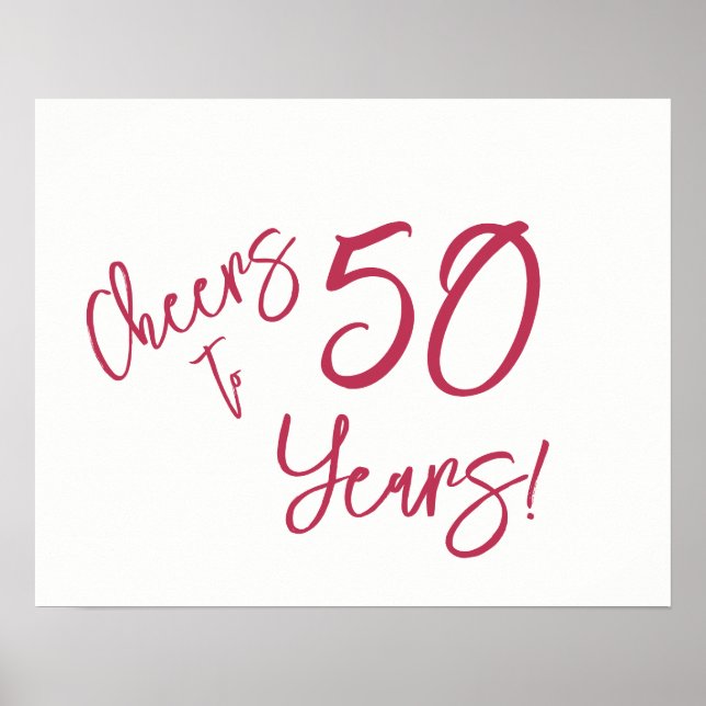 Affiche Viva Magenta encourage à l'affiche de 50 ans (Devant)