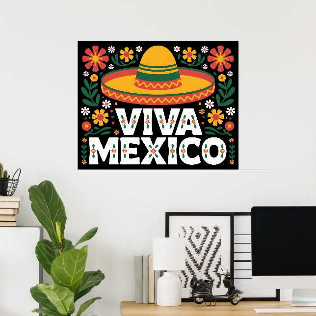 Affiche Viva Mexico (Bureau à domicile)