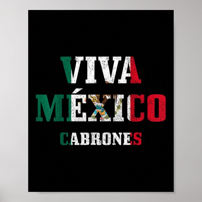 Affiche Viva Mexico Cabrones Funny Cinco De Mayo Mexico F (Devant)