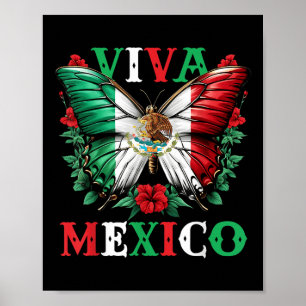 Affiche Viva Mexico Fête de l'Indépendance du Mexique Papi