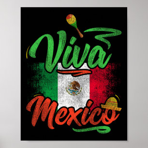 Affiche Viva Mexico Mexique Femmes noires Cinco De Mayo Me