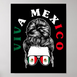 Affiche Viva mexique fierté mexicaine drapeau racines mexi
