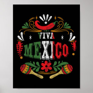 Affiche Viva Mexique Fiesta Mexicaine Cinco De Mayo