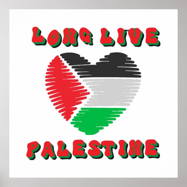 Affiche Vive la Palestine (Devant)