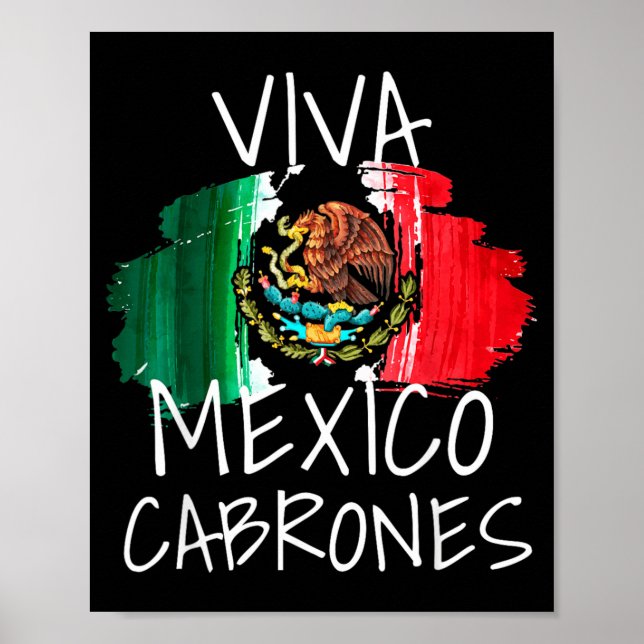 Affiche Vive le Mexique Fête de l'indépendance du Mexique  (Devant)