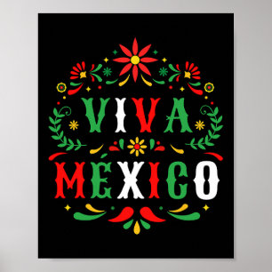 Affiche Vive le Mexique pour la fête de l'indépendance du