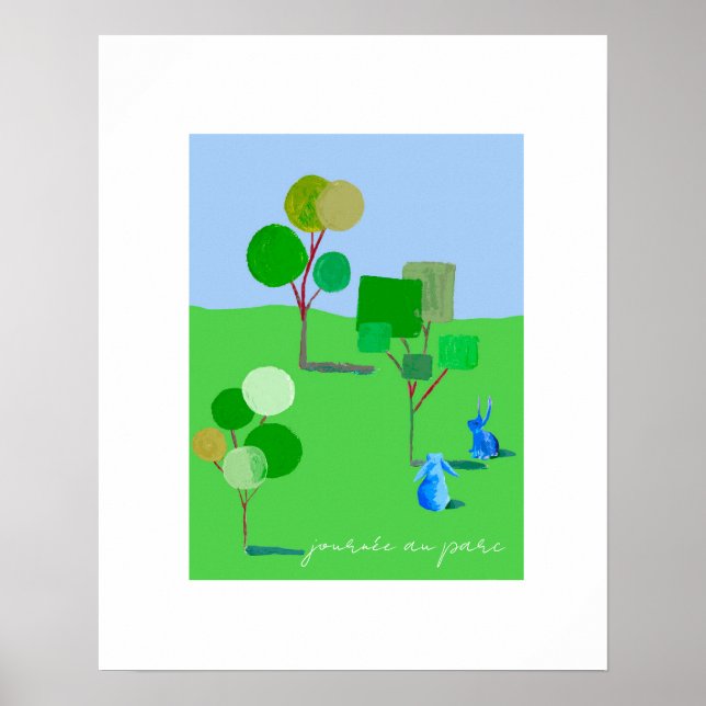Affiche Vive les lapins, jour de parc (Devant)