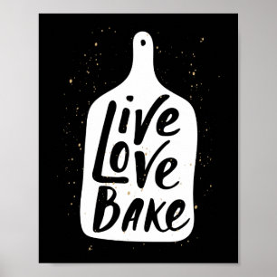 Affiche Vive Love Bake Baker