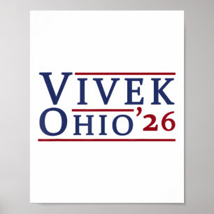 Affiche Vivek Ramaswamy Pour Gouverneur De L'Ohio 2026 Viv