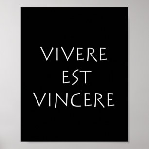 Affiche Vivere est vincere