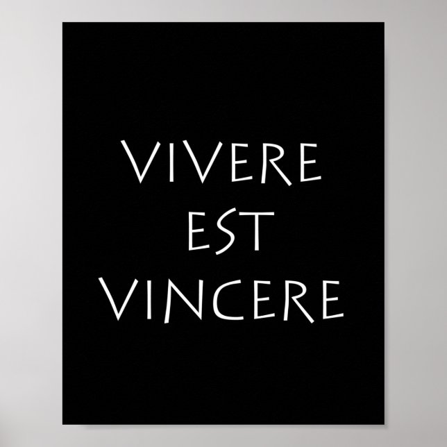 Affiche Vivere est vincere (Devant)