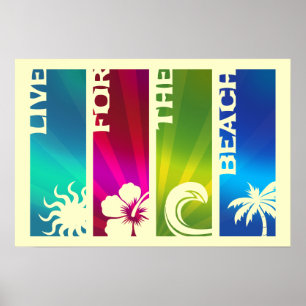 Affiche Vivez pour la plage