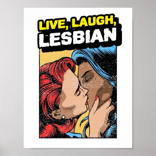 Affiche Vivez Riez Lesbienne (Devant)