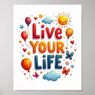 Affiche Vivez votre vie