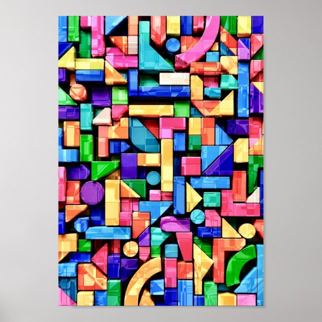 Affiche Vivid Geometric Flow (Devant)