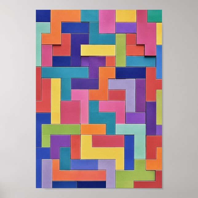 Affiche  Vivid Grid (Devant)
