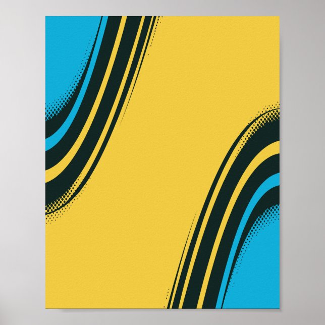 Affiche Vivid mouvement Abstrait (Devant)