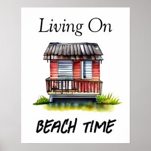 Affiche Vivre au rythme de la plage