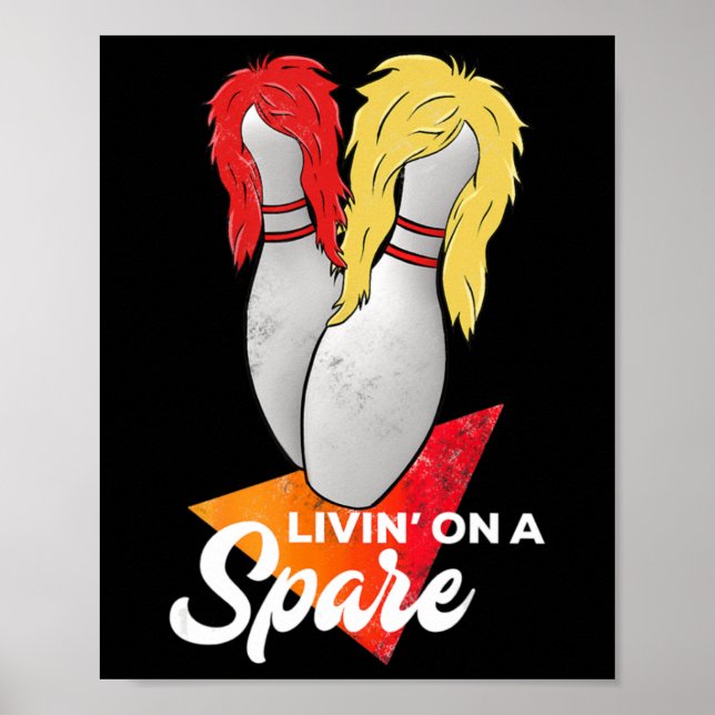 Affiche Vivre Dans Une Équipe De La Spare Bowling League (Devant)