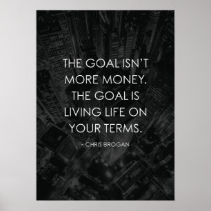 Affiche Vivre La Vie Sur Vos Termes