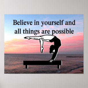 AFFICHE VIVRE MON RÊVE DE GYMNASTIQUE