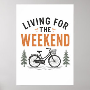 Affiche Vivre pour l'Aventure Vélo de Fin de Semaine en Pl
