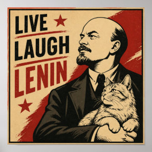 Affiche Vivre Rire Lénine