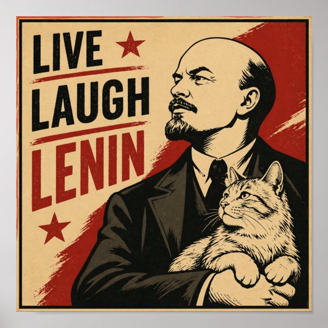 Affiche Vivre Rire Lénine (Devant)