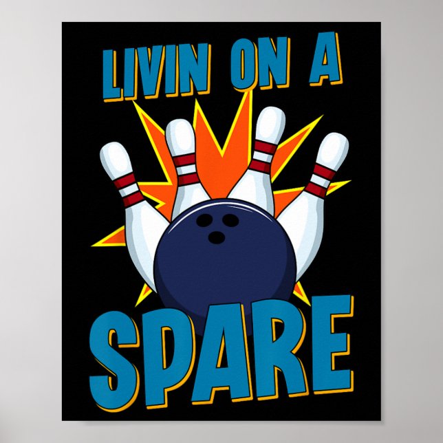 Affiche Vivre sur un Rechange Bowling pour joueur de crick (Devant)