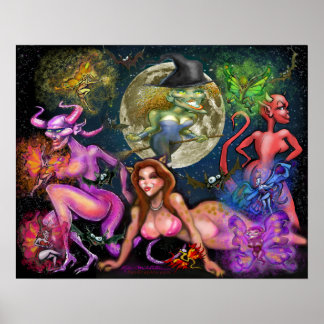 Affiche Vixens d'Halloween