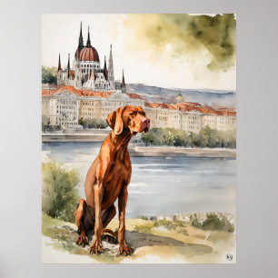 Affiche Vizsla hongroise - Art Chien Imprimer