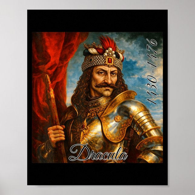 Affiche Vlad l'Empaleur Médiéval Retrait Art Dracula  (Devant)