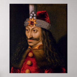 Affiche Vlad tepes Impaler Portrait Voivode Histoire de Dr