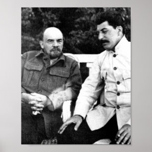 Affiche Vladimir Lenin And Joseph Stalin
