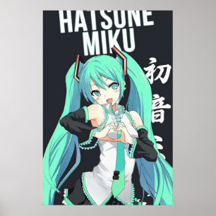 Affiche Vocaloid fille anime