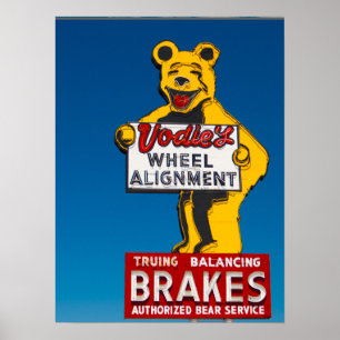 Affiche Vodie's Giant VintageNeon Connexion Garden Grove, 