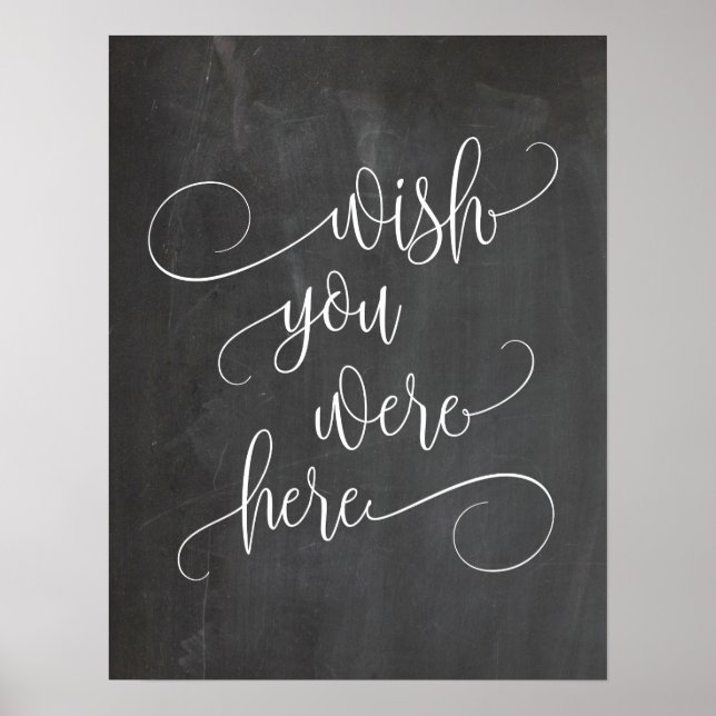 Affiche voeu que vous soyez ici panneau de table de mariag (Devant)